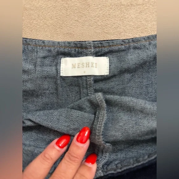 Meshki Denim Micro Mini Skort - Picture 6 of 8
